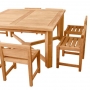 set 25 -- 63 inch square dining table xxx-thick wood (tb-l029) & jordan side chairs (ch-0162)